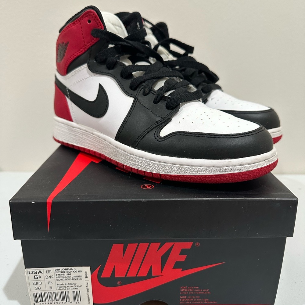 Nike Jordan 1 Retro Black Toe 2016 GS